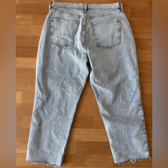 Old Navy Women's Light Blue Straight Leg Jeans - Picture 2 of 3